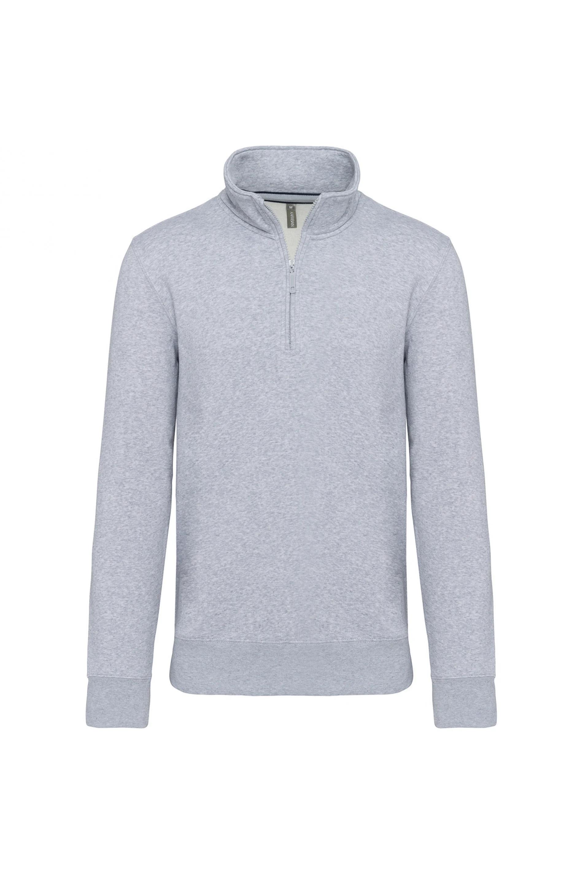 K487 - Sweat-shirt col zippé, lavable 60°